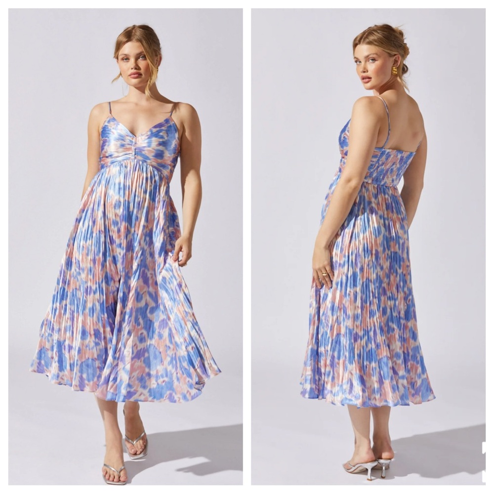 knee length dresses for ladies Maeve Pleated Midi Dress